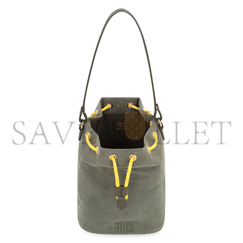 MIU MIU GABARDINE POUCH 5NR038 (22.5*16*10.5cm)